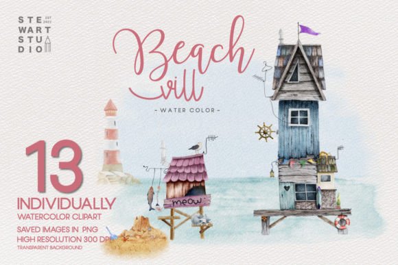 Beach Vill Watercolor Clipart: A Practical Review for Designers and Creators