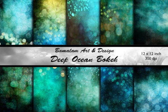 Deep Ocean Green Bokeh