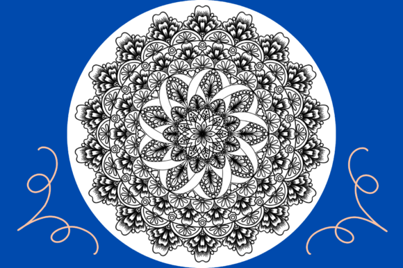 Mandala Coloring Page 45: A Versatile Creative Asset