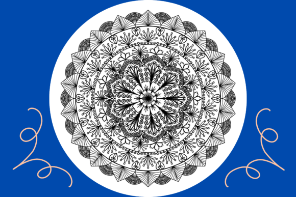 Mandala Coloring Page 59: A Versatile Design Asset
