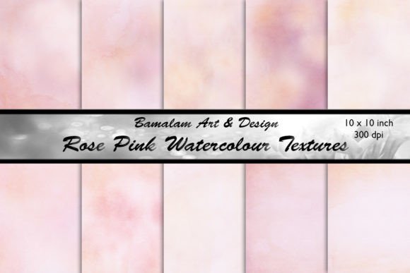 Rose Pink Watercolour Textures
