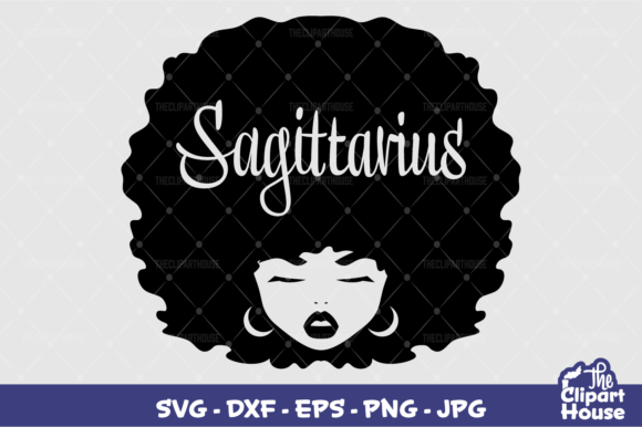 Sagittarius Afro Woman Design: A Versatile Asset for Cutting Machine Projects