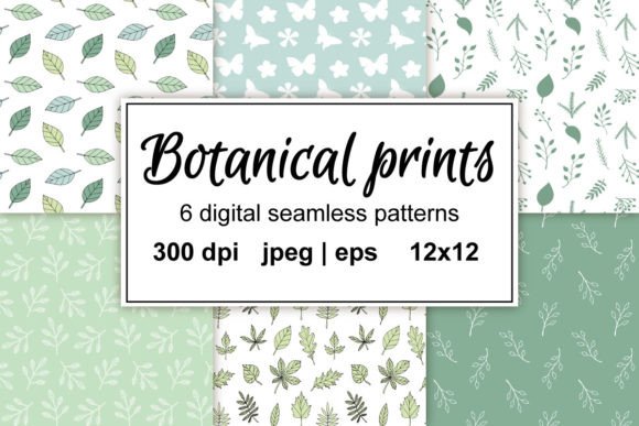 Set of Botanical Patterns