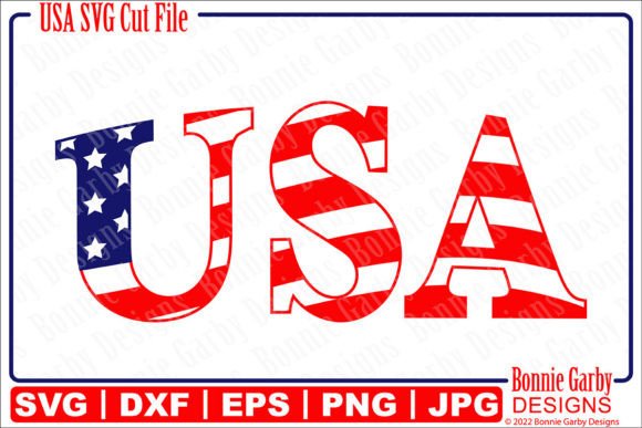 USA Patriotic 4th of July SVG Cut File